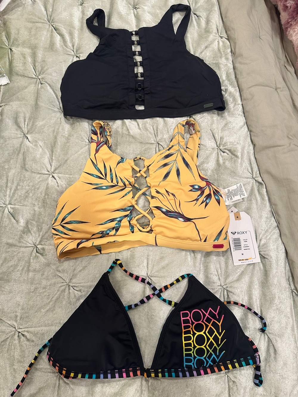 Roxy Swim Bikini Tops Bundle lot